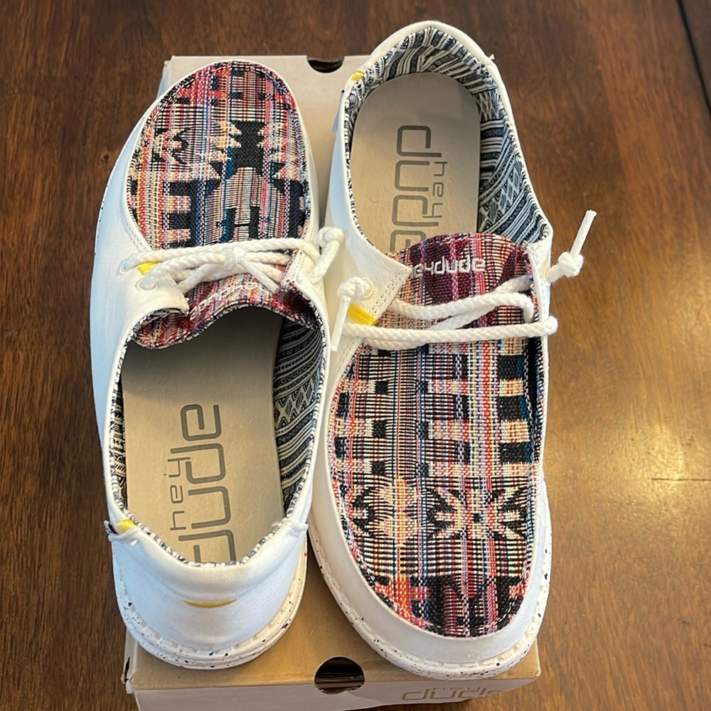 Hey Dude Wendy Boho Distressed Shoe NWT